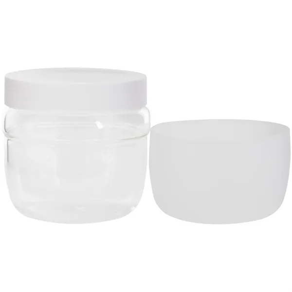 22 oz single wall glass container with threaded lid and silicone... from ASI 51197 ETS Express, LLC