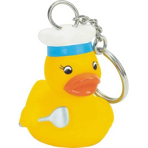 Rubber Chef Duck Key chain.... from ASI 57705 Goodview Industries Co Inc