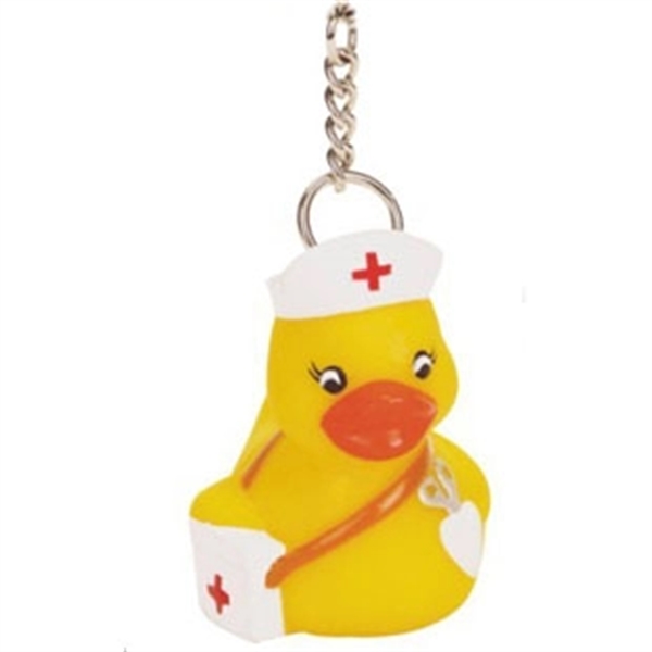 Rubber Nurse Duck Key chain.... from ASI 57705 Goodview Industries Co Inc
