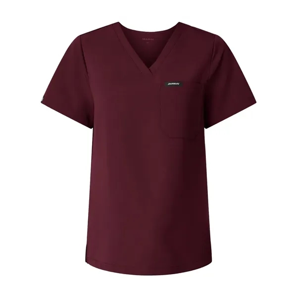 Jaanuu Women's Rhena Essential 1-Pocket Scrub V-Neck Top... from ASI 84358 S&S Activewear