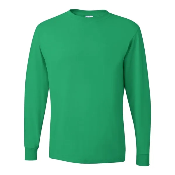 Adult long sleeve 5.6 oz. 50% cotton / 50% polyester t-shirt.... from ASI 84358 S&S Activewear