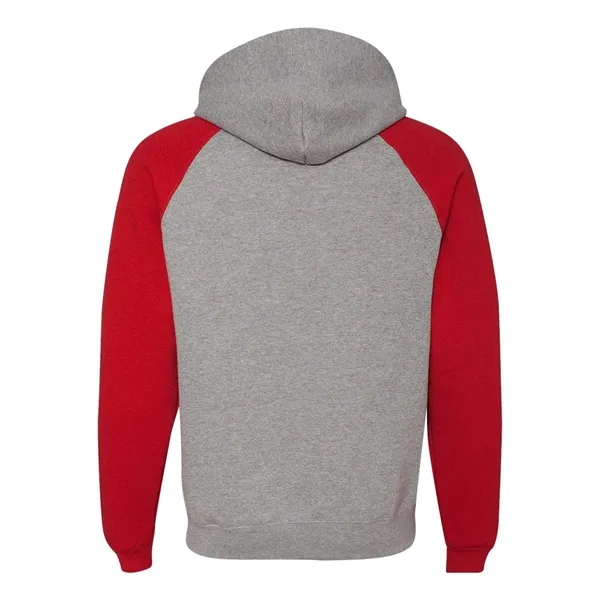 Adult color blocked hooded pullover sweat shirt, blank.... from ASI 84358 S&S Activewear