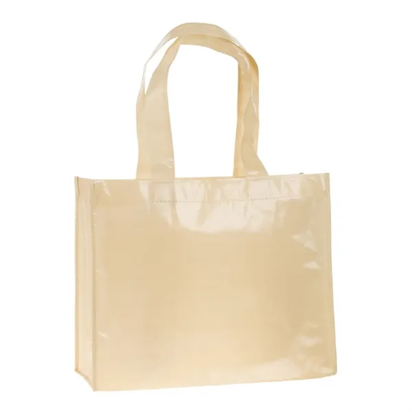 Polypropylene laminated tote bag plus 1 color silkscreen imprint on 1... from ASI 37218 Athena Promo (tm)