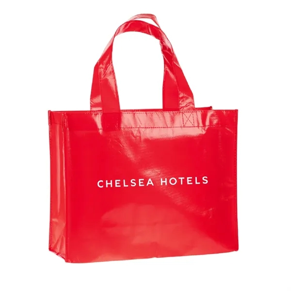 Polypropylene laminated tote bag plus 1 color silkscreen imprint on 1... from ASI 37218 Athena Promo (tm)