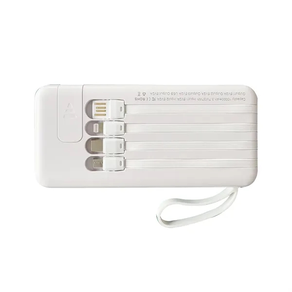 10,000 mAh power bank with built-in cables and LED display. Features... from ASI 68190 Lungsal / Lungsal