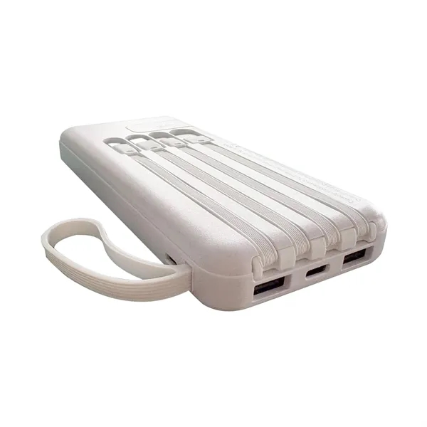 10,000 mAh power bank with built-in cables and LED display. Features... from ASI 68190 Lungsal / Lungsal