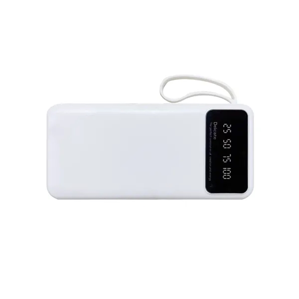 10,000 mAh power bank with built-in cables and LED display. Features... from ASI 68190 Lungsal / Lungsal