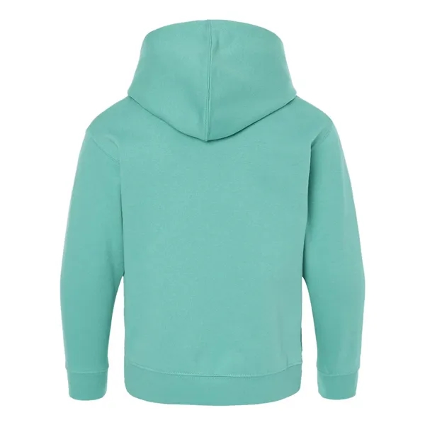 Youth pullover hooded sweatshirt made of 60/40 cotton/polyester fleece with coverstitched... from ASI 84358 S&S Activewear