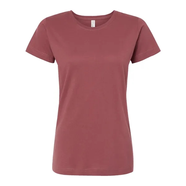 Women's fine jersey longer length T-shirt. Blank product.... from ASI 84358 S&S Activewear