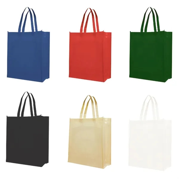 Polypropylene laminated tote bag plus 1 color silkscreen imprint on 1... from ASI 37218 Athena Promo (tm)
