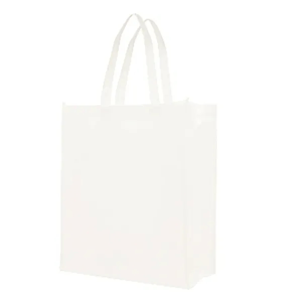 Polypropylene laminated tote bag plus 1 color silkscreen imprint on 1... from ASI 37218 Athena Promo (tm)