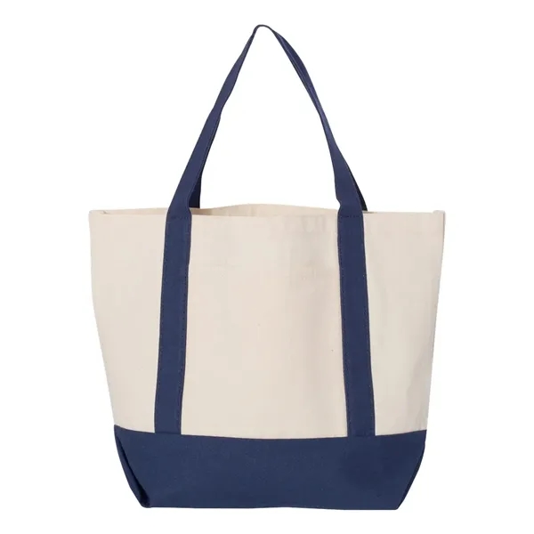 Liberty Bags Seaside Small Cotton Canvas Boater Tote, blank.... from ASI 84358 S&S Activewear