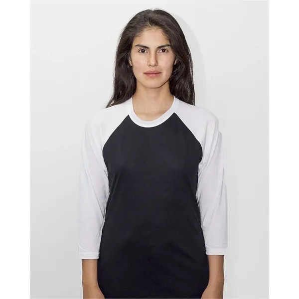 Los Angeles Apparel USA-Made Three Quarter Sleeve Raglan ...... from ASI 84358 S&S Activewear