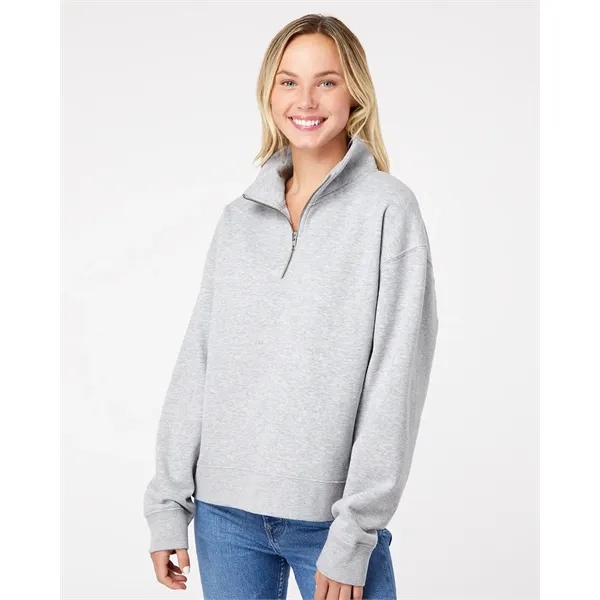 MV Sport Women's Sueded Fleece Quarter-Zip Sweatshirt... from ASI 84358 S&S Activewear