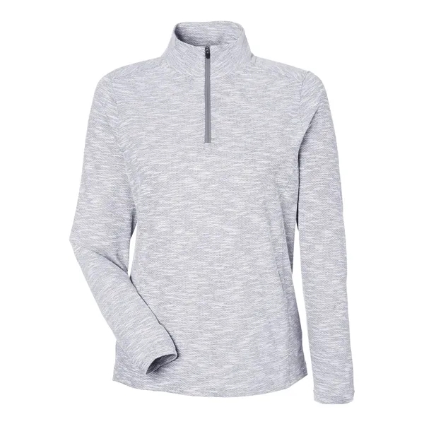 North End Women's Eclipse Jacquard Quarter-Zip Pullover... from ASI 84358 S&S Activewear