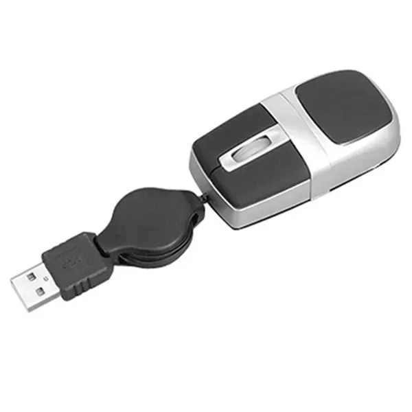 Super mini 3D optical USB mouse with retractable cord.... from ASI 64845 Kin Image Inc / Himmers International Inc. DBA Kin Image Inc