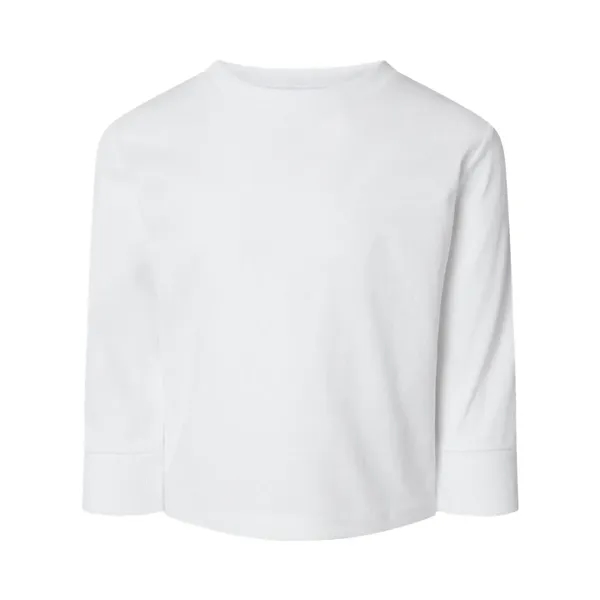 Long sleeve cotton jersey tee for toddlers with rib crew neck... from ASI 84358 S&S Activewear
