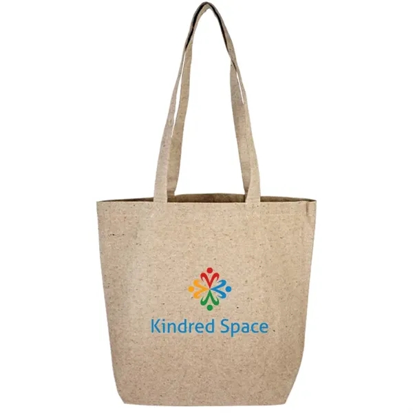 Stylish cotton tweed tote with soft durable build and large imprint... from ASI 67557 LimeLight Ent / Limelight USA