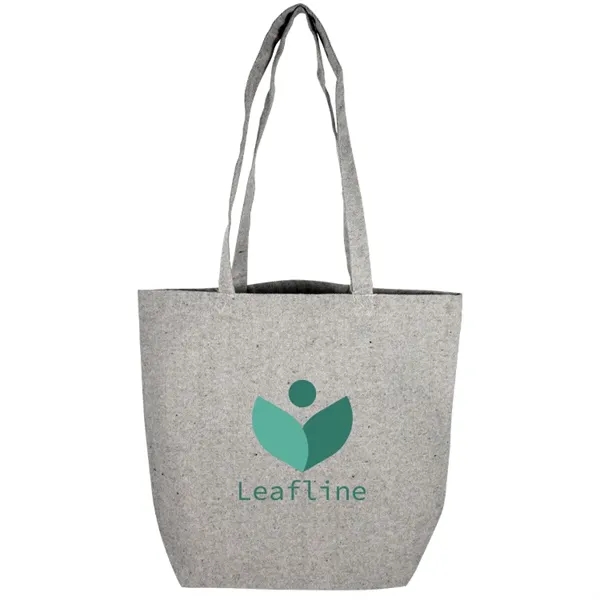Stylish cotton tweed tote with soft durable build and large imprint... from ASI 67557 LimeLight Ent / Limelight USA