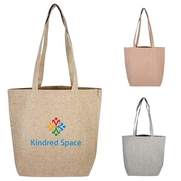 Stylish cotton tweed tote with soft durable build and large imprint... from ASI 67557 LimeLight Ent / Limelight USA