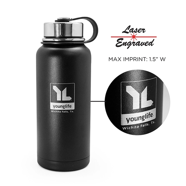 Durable double wall stainless steel with Large 32 oz (1 Liter)... from ASI 30112 ACE Products