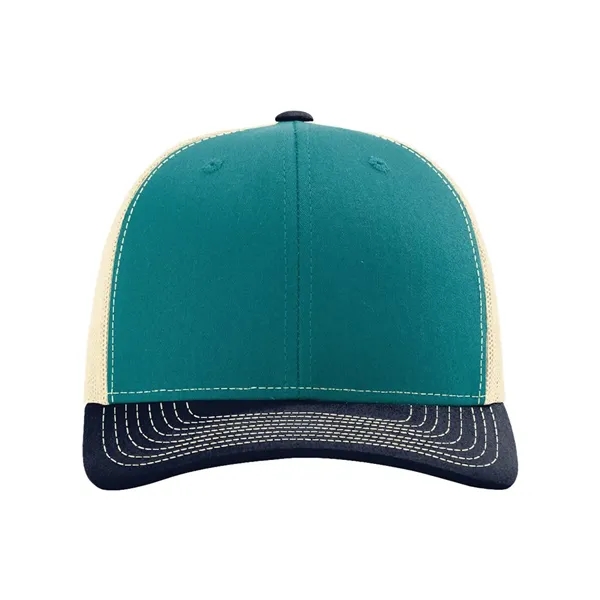 Trucker snapback cap made of polyester/cotton with a mesh back and... from ASI 84358 S&S Activewear