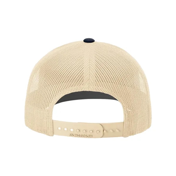 Trucker snapback cap made of polyester/cotton with a mesh back and... from ASI 84358 S&S Activewear