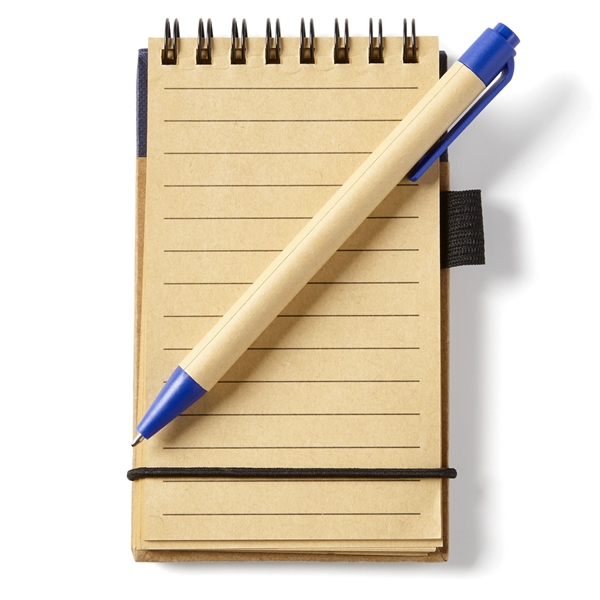 3" x 5" spiral bound eco jotter with pen.... from ASI 63549 Jornik Manufacturing Corp / Jornik