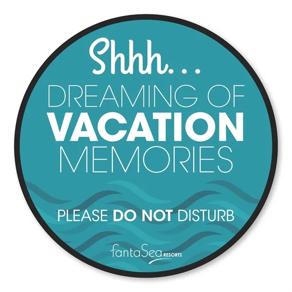 5 3/4" round magnet with four color process printing.... from ASI 68507 The Magnet Group / Magnet LLC™