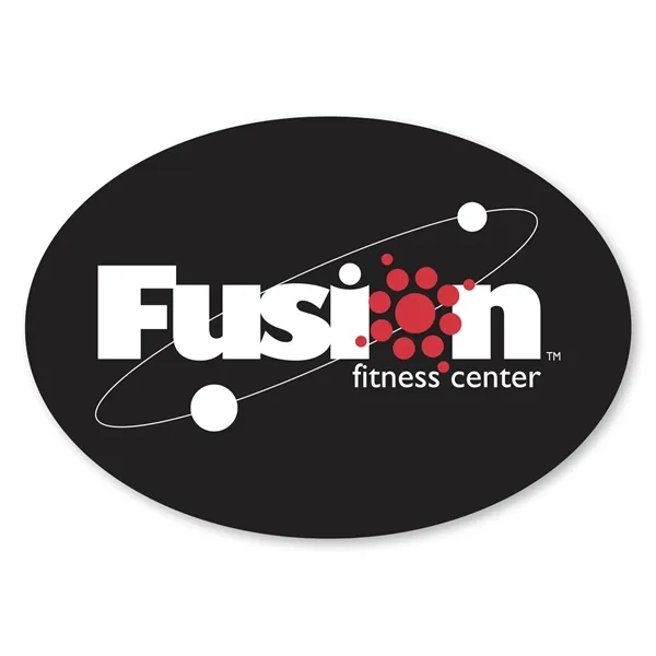 8 1/4" x 5 3/4" oval shaped magnet with four color... from ASI 68507 The Magnet Group / Magnet LLC™