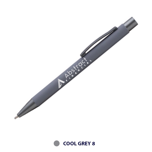 Plastic ballpoint pen rubberized barrel and pocket clip.... from ASI 62088 IDProductsource