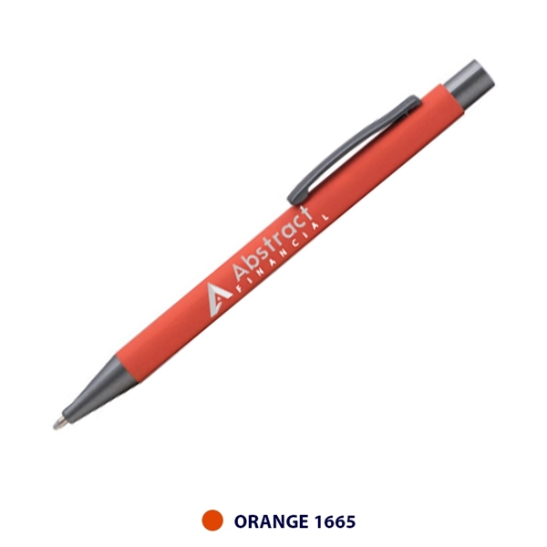 Plastic ballpoint pen rubberized barrel and pocket clip.... from ASI 62088 IDProductsource