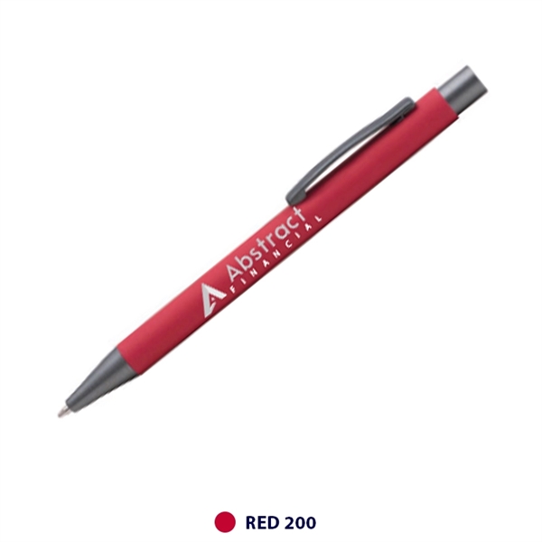 Plastic ballpoint pen rubberized barrel and pocket clip.... from ASI 62088 IDProductsource