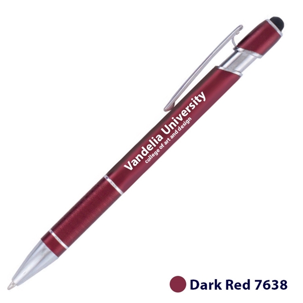 5.63" x .39" x 1.23" metal Vector plunger action pen with... from ASI 62088 IDProductsource