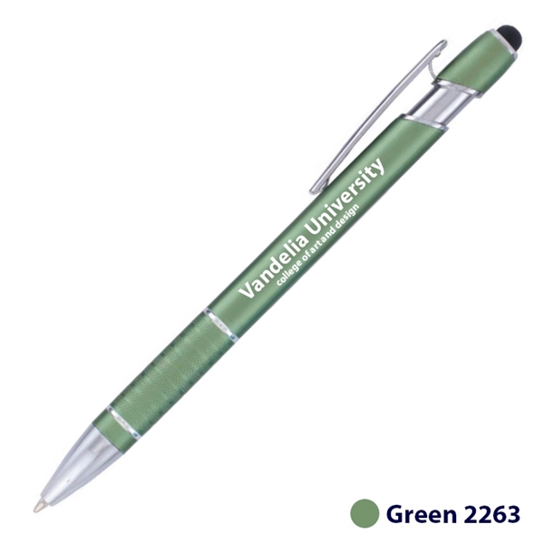 5.63" x .39" x 1.23" metal Vector plunger action pen with... from ASI 62088 IDProductsource