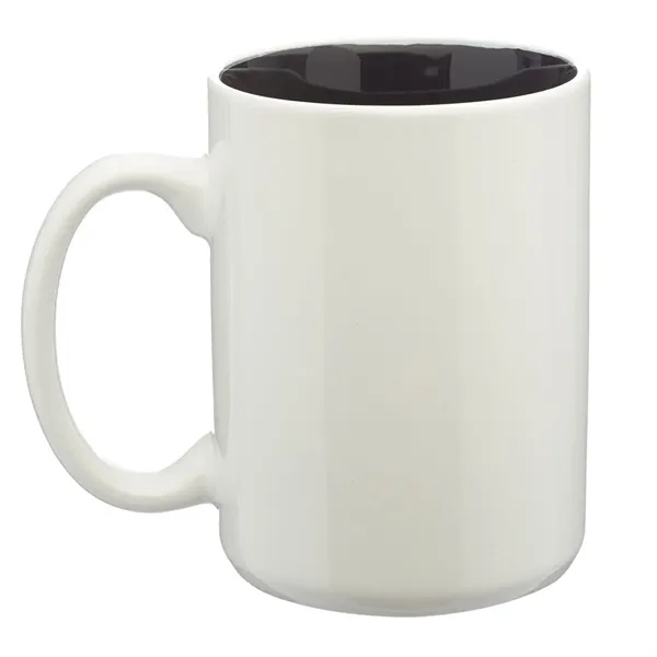 Large 15 oz. white two tone ceramic mug.... from ASI 39552 BEL Promo