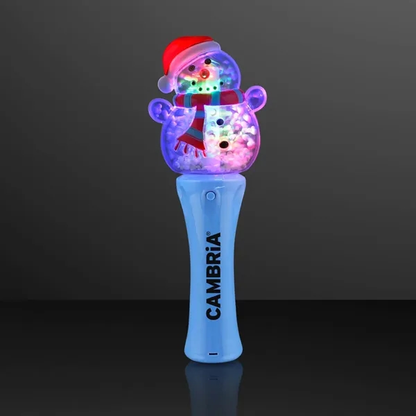Cute Snowman Light Toy, Deluxe Spin Wand-a swirling blizzard of foam... from ASI 34194 ALightPromos / Promotional Lights