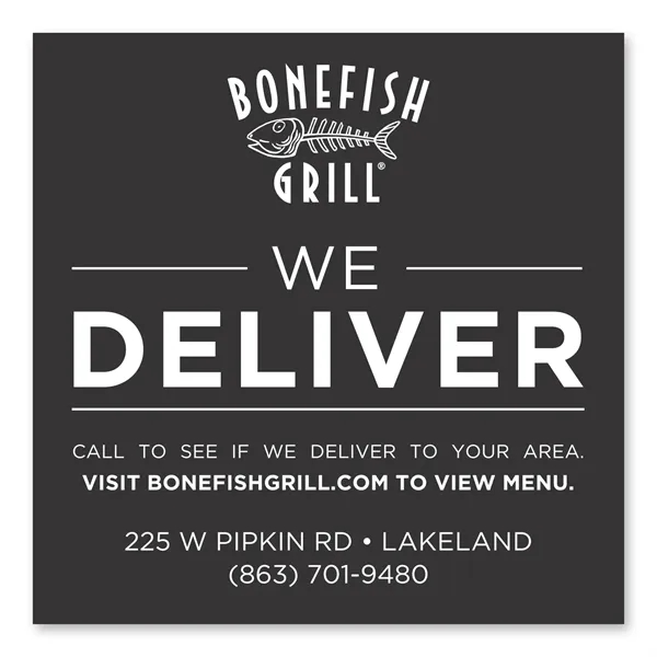 3 3/4" x 3 3/4" square shaped magnet with four color... from ASI 68507 The Magnet Group / Magnet LLC™