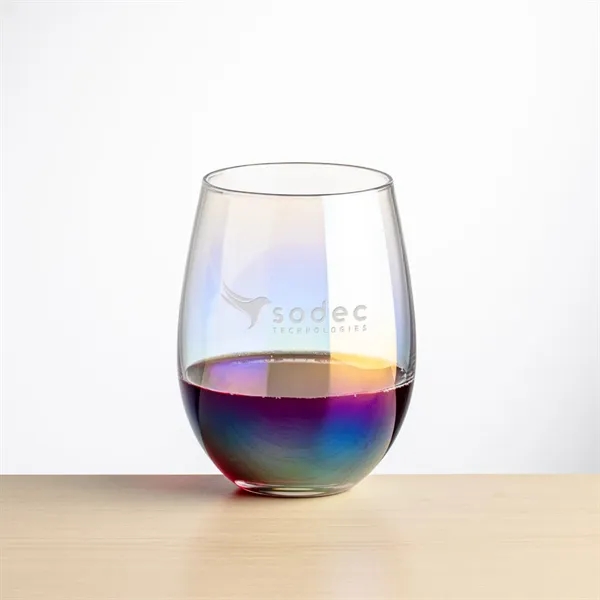 The Miami Stemless Wine Glass boasts a mesmerizing iridescent finish that... from ASI 84592 St Regis Group