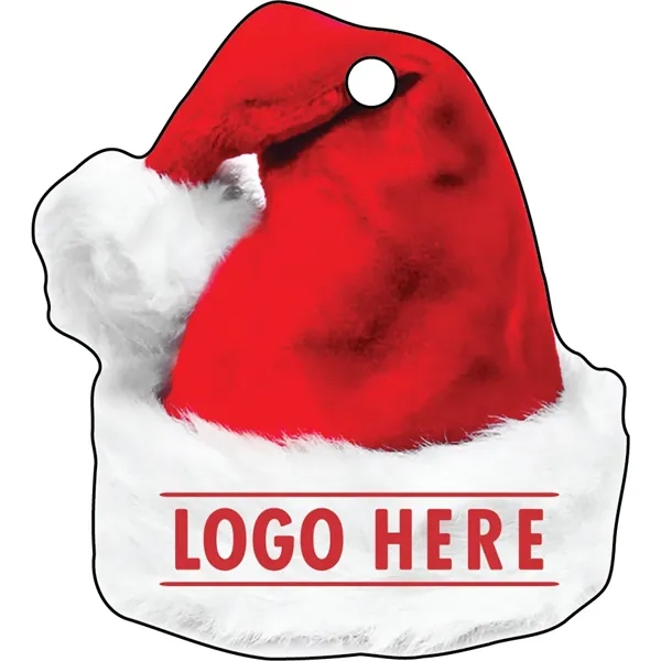 1/4" recycled wooden Christmas ornament. Santa Hat... from ASI 72521 Morris Magnets / Laser Cuts