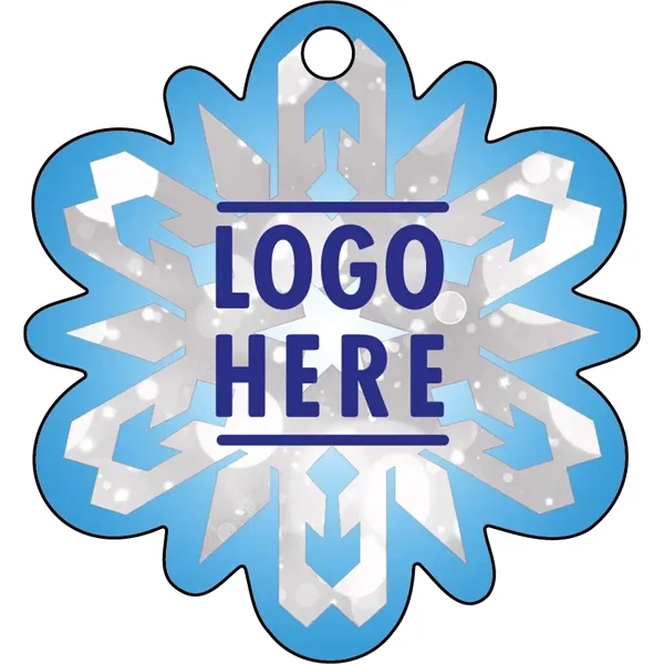 1/4" recycled wooden Christmas ornament. Snowflake 3... from ASI 72521 Morris Magnets / Laser Cuts