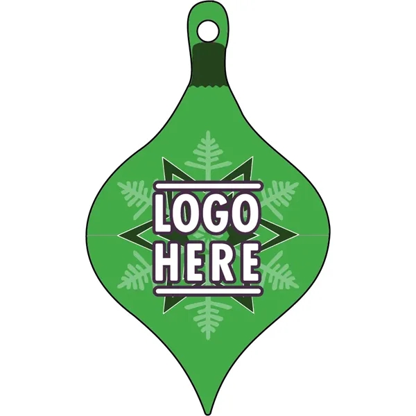 1/4" recycled wooden Christmas ornament. Ornament 1 - Green... from ASI 72521 Morris Magnets / Laser Cuts