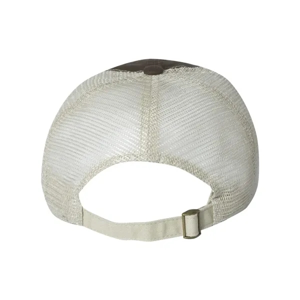 Ultra-soft contrast stitch mesh cap. Blank product.... from ASI 84358 S&S Activewear