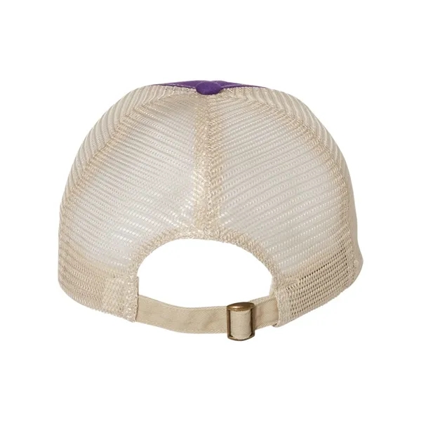 Ultra-soft contrast stitch mesh cap. Blank product.... from ASI 84358 S&S Activewear