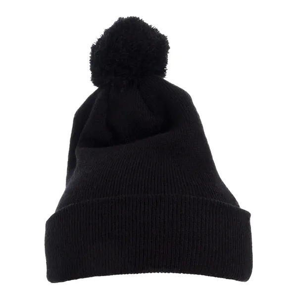 Flexfit Cuff Knit Beanie w Pom... from ASI 84358 S&S Activewear