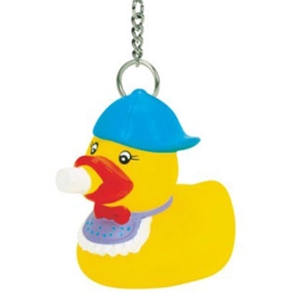 Rubber Baby Duck Key Chain with bottle.... from ASI 57705 Goodview Industries Co Inc