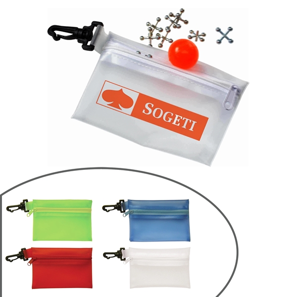 Traveler metal jacks game set with 8 jacks and rubber ball... from ASI 63549 Jornik Manufacturing Corp / Jornik