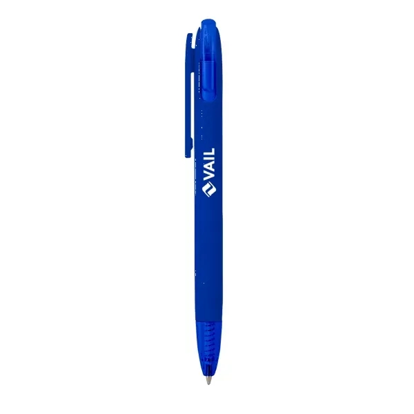 Recycled ballpoint pen with smooth black ink and plunger action mechanism.... from ASI 88060 Snugz/USA Inc