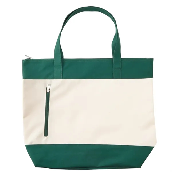 Polyester zipper beach tote bag plus 1 color silkscreen imprint on... from ASI 37218 Athena Promo (tm)