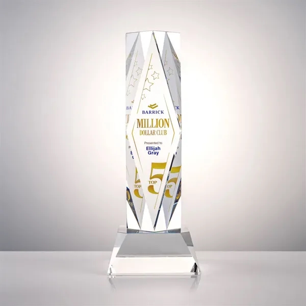 The award centers on a large diamond surrounded by ripples and... from ASI 84592 St Regis Group / St Regis